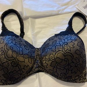 NWT, AMOENA Beautiful Black design Bra,  36C